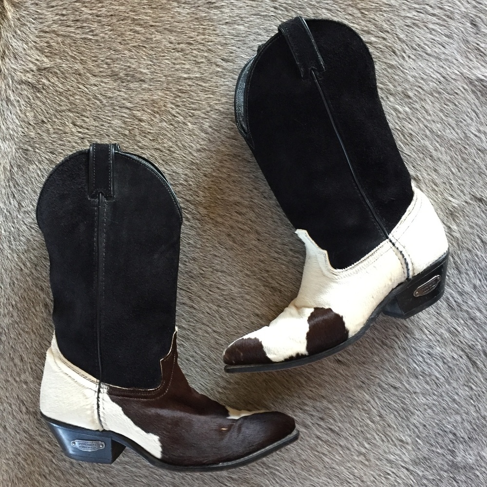 Code West Hair-on Cowhide Cowgirl Boots